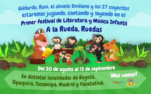 Maguaré se une al Primer Festival de Literatura y Música Infantil “A la Rueda, Ruedas”
