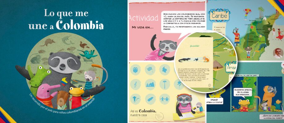 ¿Qué une a los niños a Colombia, aunque estén en otro país?