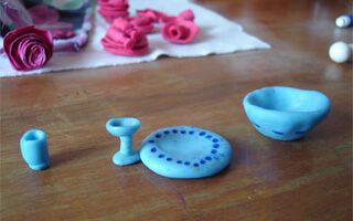 Cómo hacer una vajilla para las muñecas con porcelanicrón